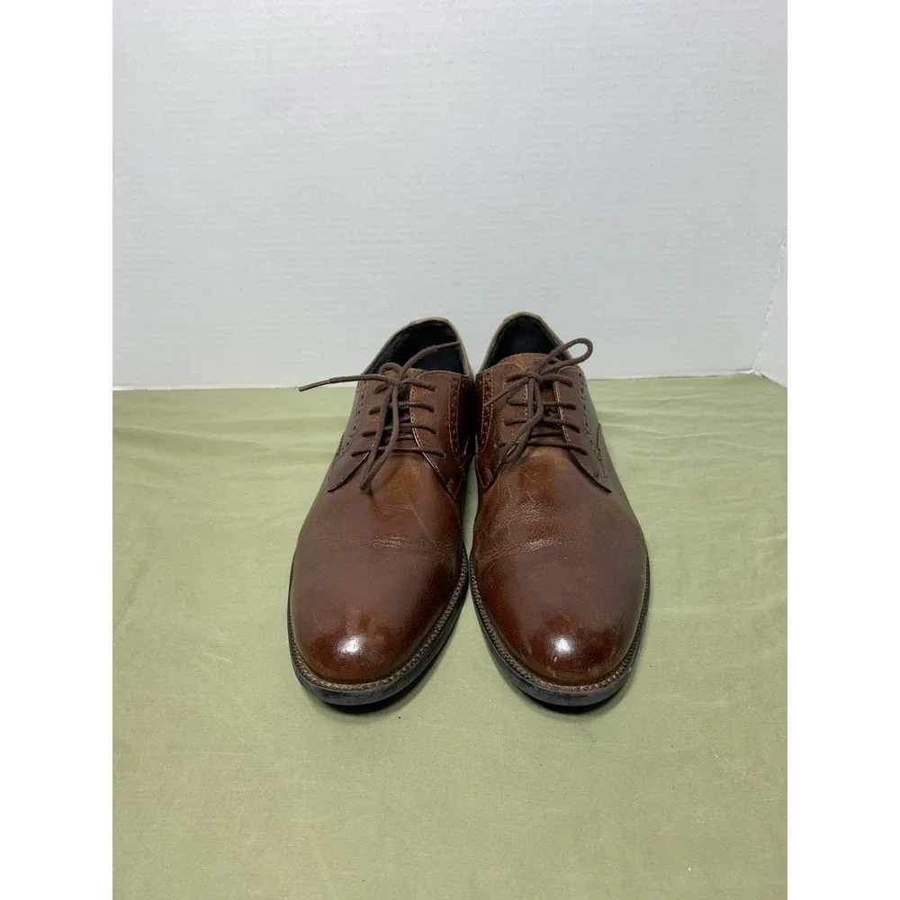 Stacy Adams Mens Brown Leather Oxfords dress Shoes‎ Size 8M